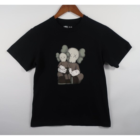 UT Uniqlo Kaws XX Elephants Cotton Exclusive Companion T Tee Shirt Black XXS - Picture 3 of 8